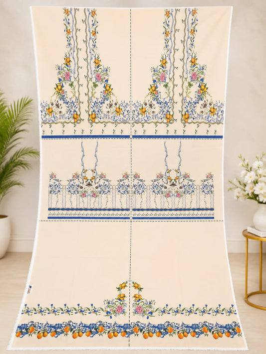 Bana Dora Premium Digital Printed Lawn 2 Piece Suit for Women | Fast Fabrics .FA03