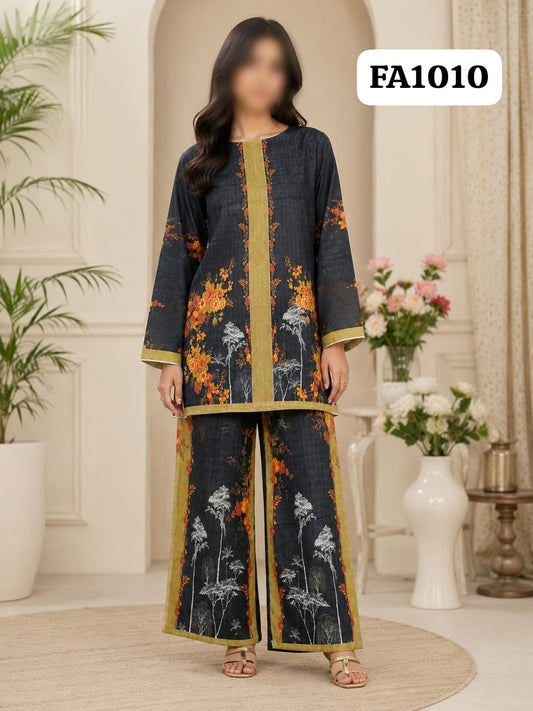 Check Lawn Collection   2 Piece FAST FABRICS  FA1010