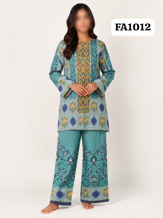 Check Lawn Collection   2 Piece FAST FABRICS  FA1012