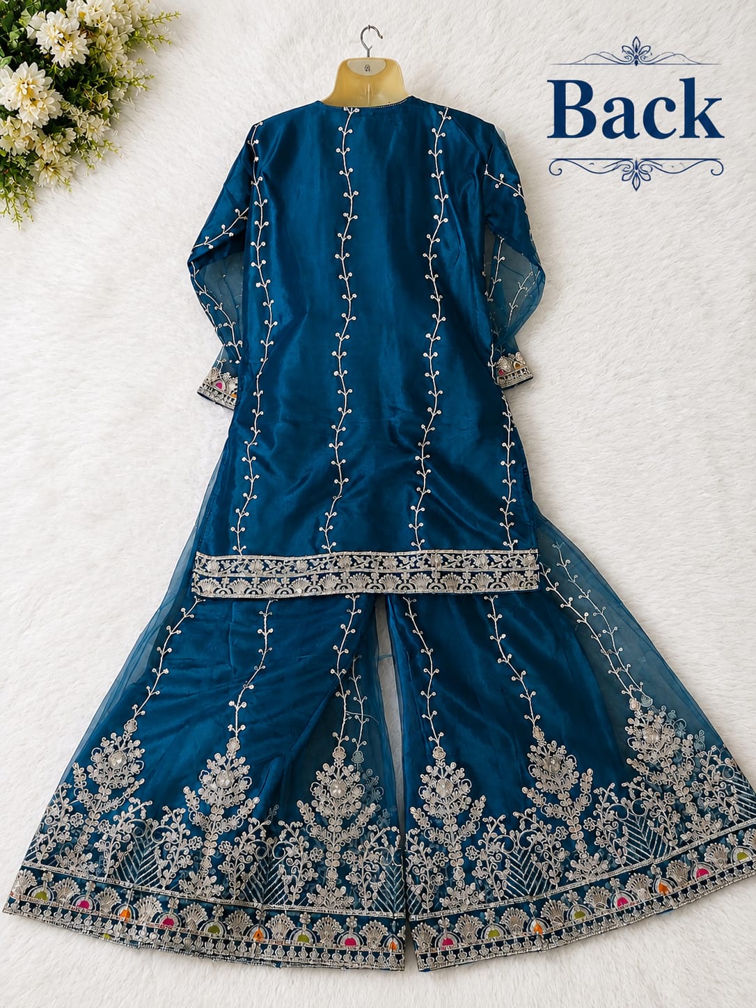 Fast Fabrics Luxury Bridal Collection – Heavy Aari Embroidery & Handwork 3 Piece Suit | FA47