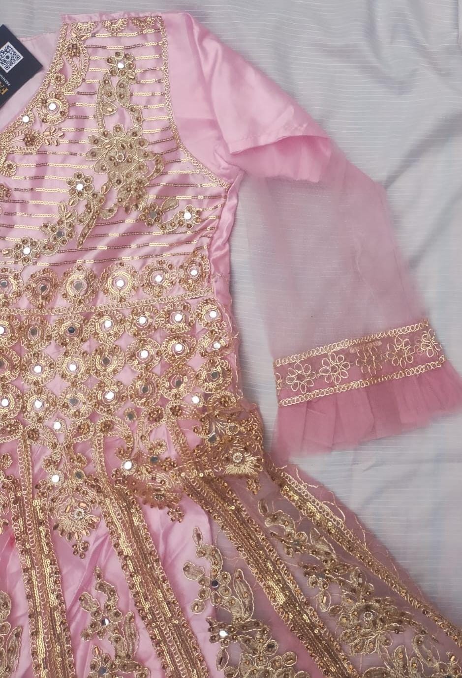 FastFabrics Luxury Bridal Collection – Heavy Aari Embroidery & Handwork 3 Piece Suit | FA54