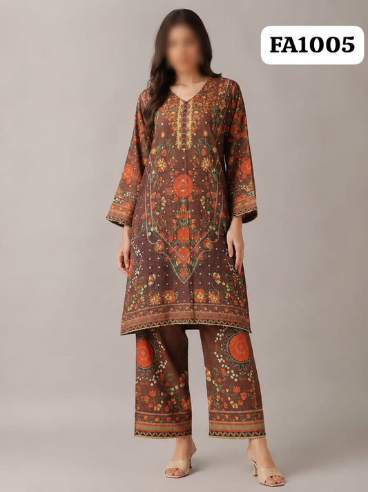 Check Lawn  2 Piece Fast Fabrics Code 1005