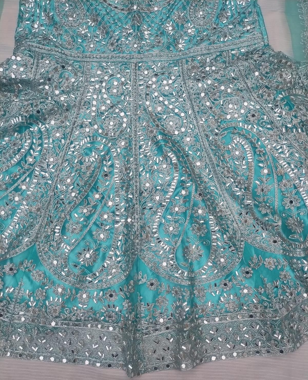 FastFabrics Luxury Bridal Collection – Heavy Aari Embroidery & Handwork 3 Piece Suit | FA56