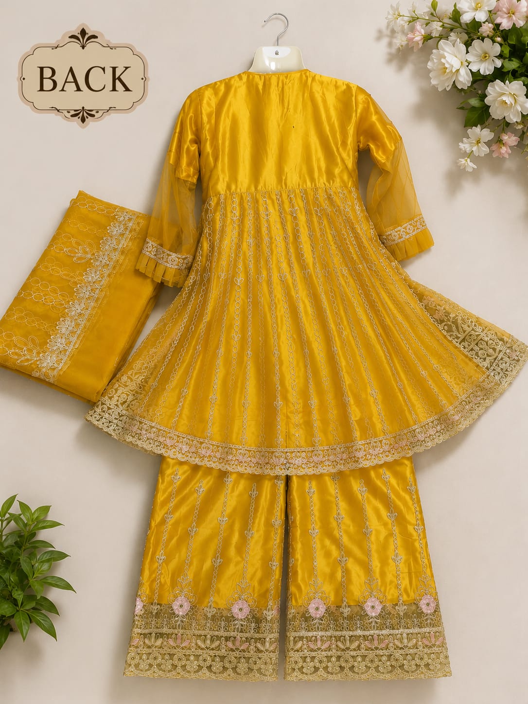 Fast Fabrics Luxury Bridal Collection – Heavy Aari Embroidery & Handwork 3 Piece Suit | FA46