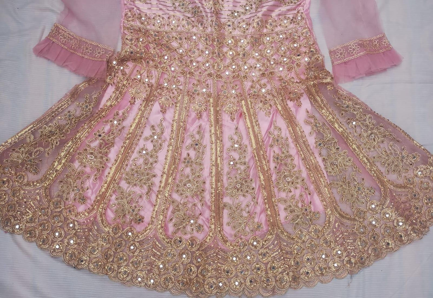 FastFabrics Luxury Bridal Collection – Heavy Aari Embroidery & Handwork 3 Piece Suit | FA54