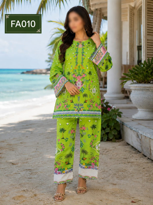 Bana Dora Premium Digital Printed Lawn 2 Piece Suit for Women | Fast Fabrics .FA010