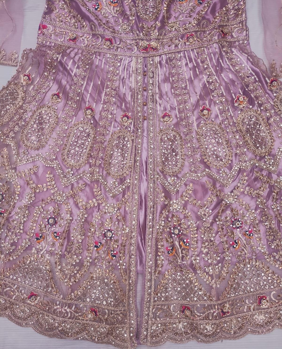 FastFabrics Luxury Bridal Collection – Heavy Aari Embroidery & Handwork 3 Piece Suit | FA55