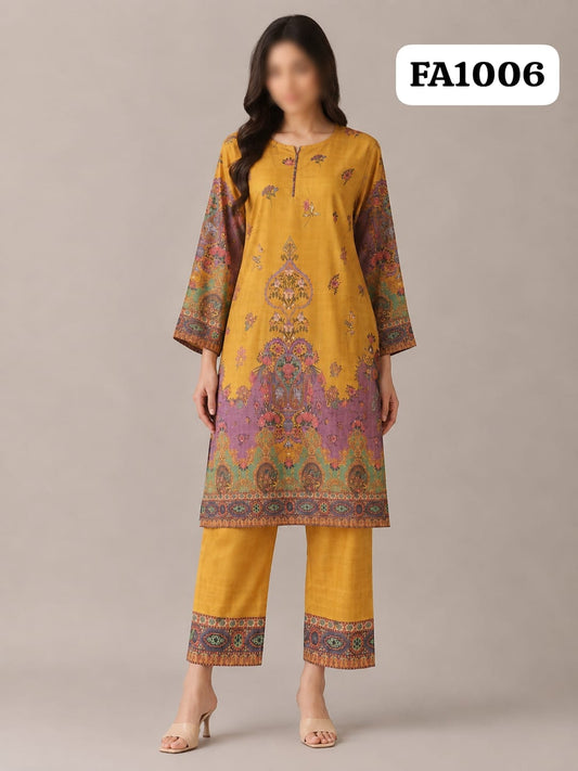 Check Lawn Collection   2 Piece FAST FABRICS  Code1006