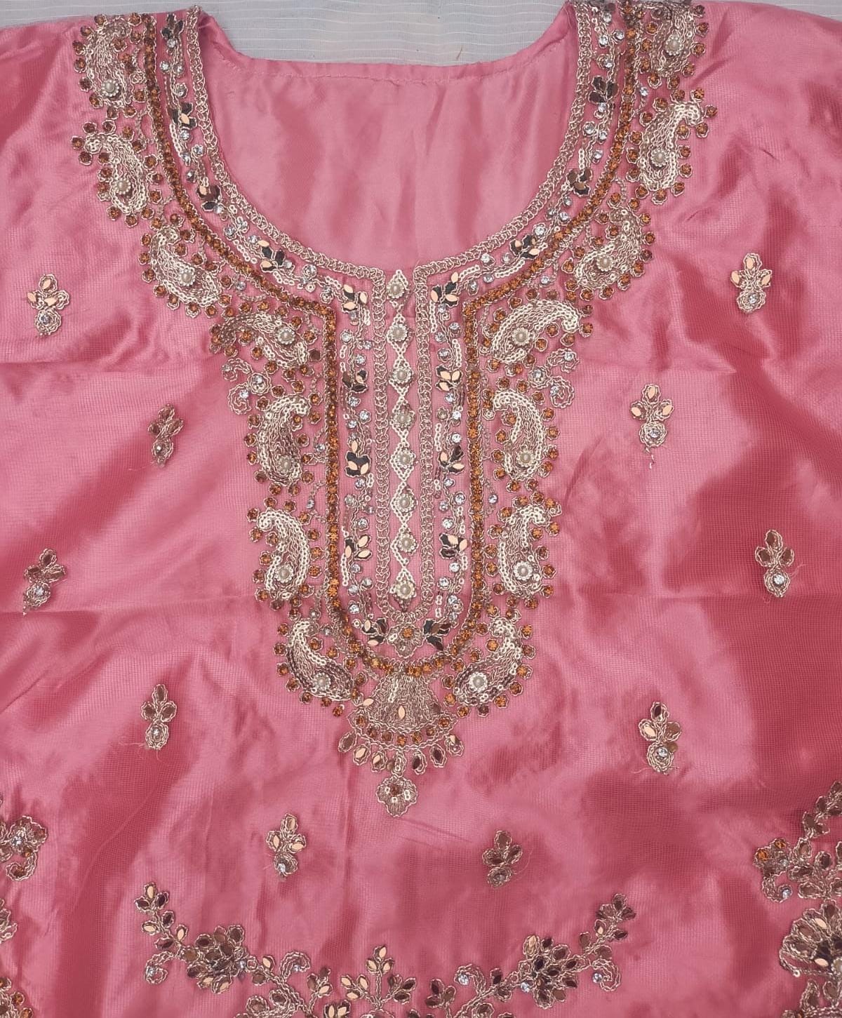 FastFabrics Luxury Bridal Collection – Heavy Aari Embroidery & Handwork 3 Piece Suit | FA52
