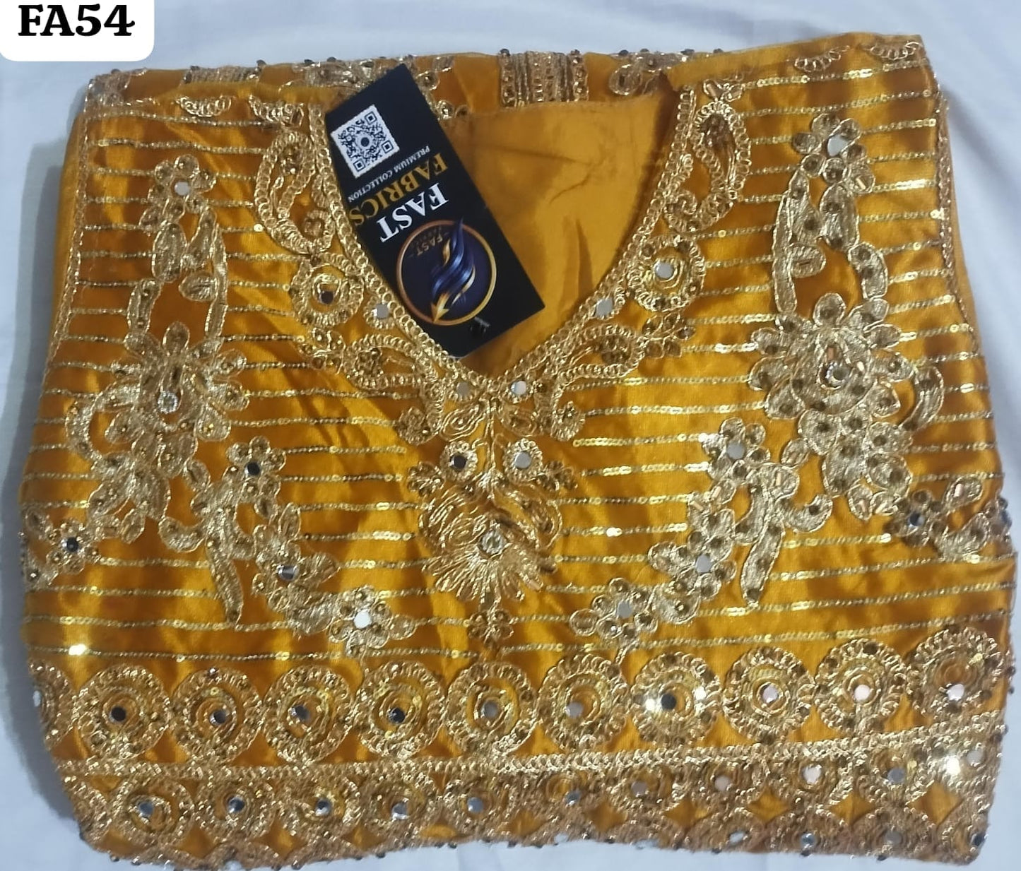 FastFabrics Luxury Bridal Collection – Heavy Aari Embroidery & Handwork 3 Piece Suit | FA54