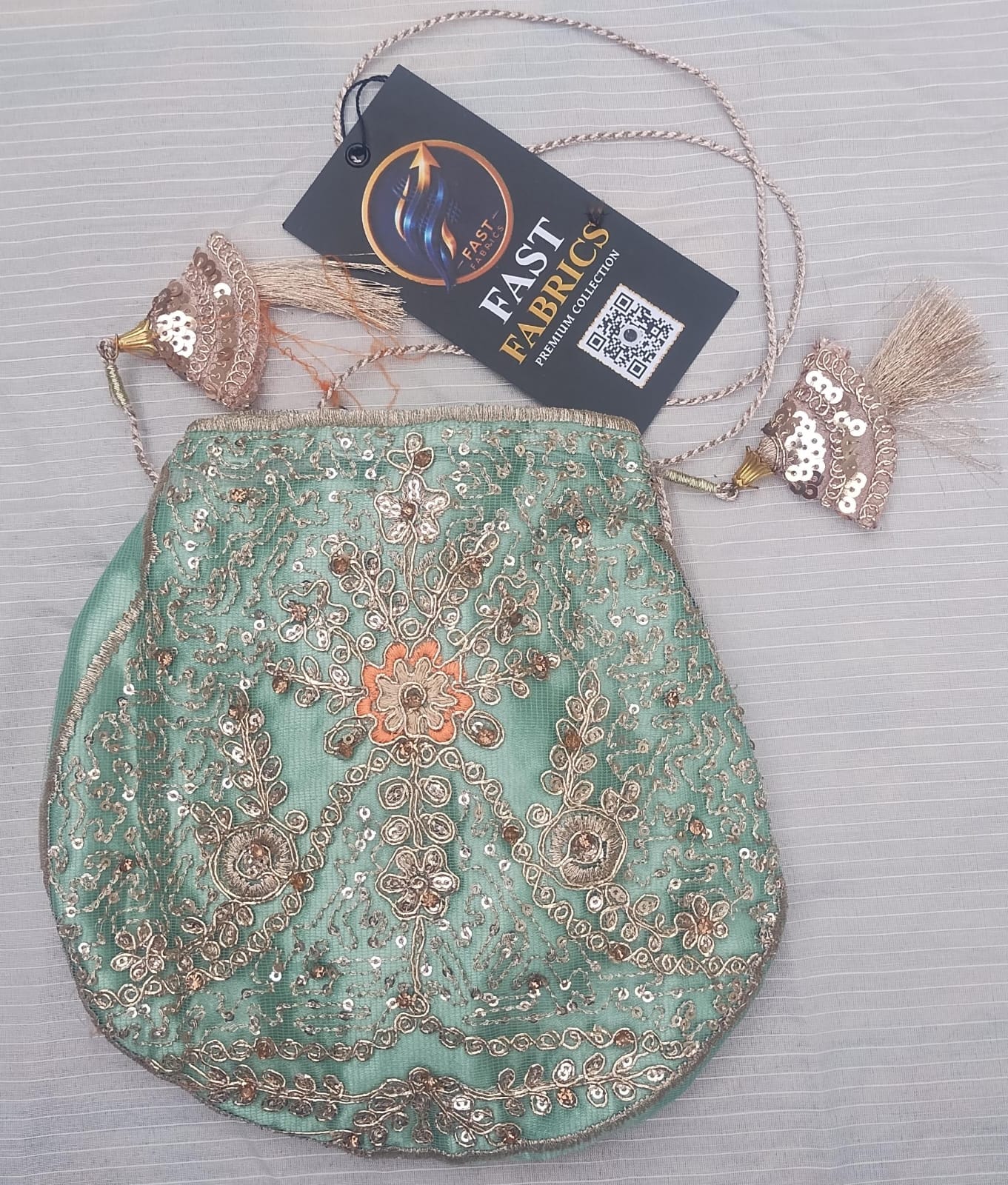 FastFabrics Luxury Bridal Collection – Heavy Aari Embroidery & Handwork 3 Piece Suit | FA51