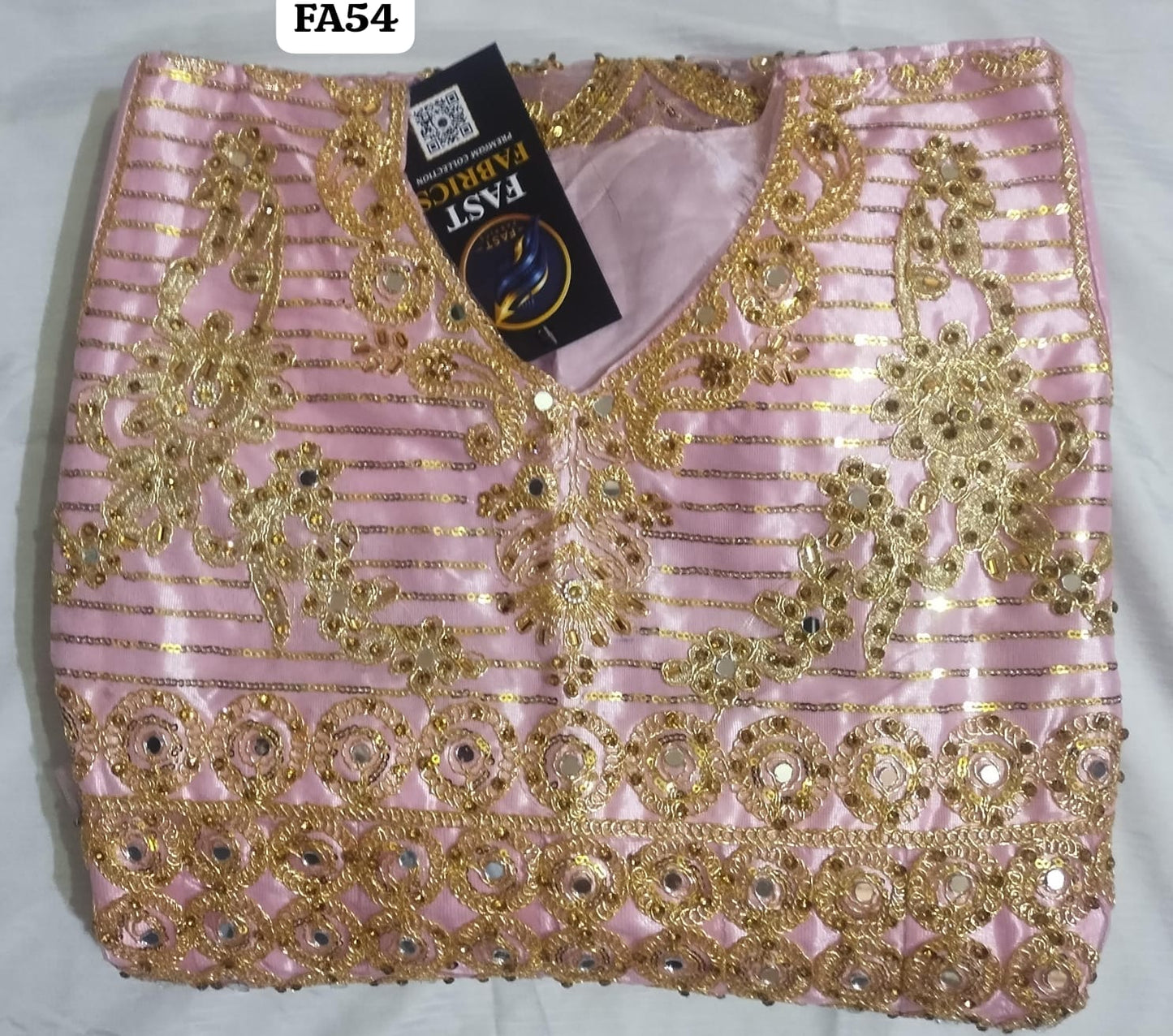 FastFabrics Luxury Bridal Collection – Heavy Aari Embroidery & Handwork 3 Piece Suit | FA54