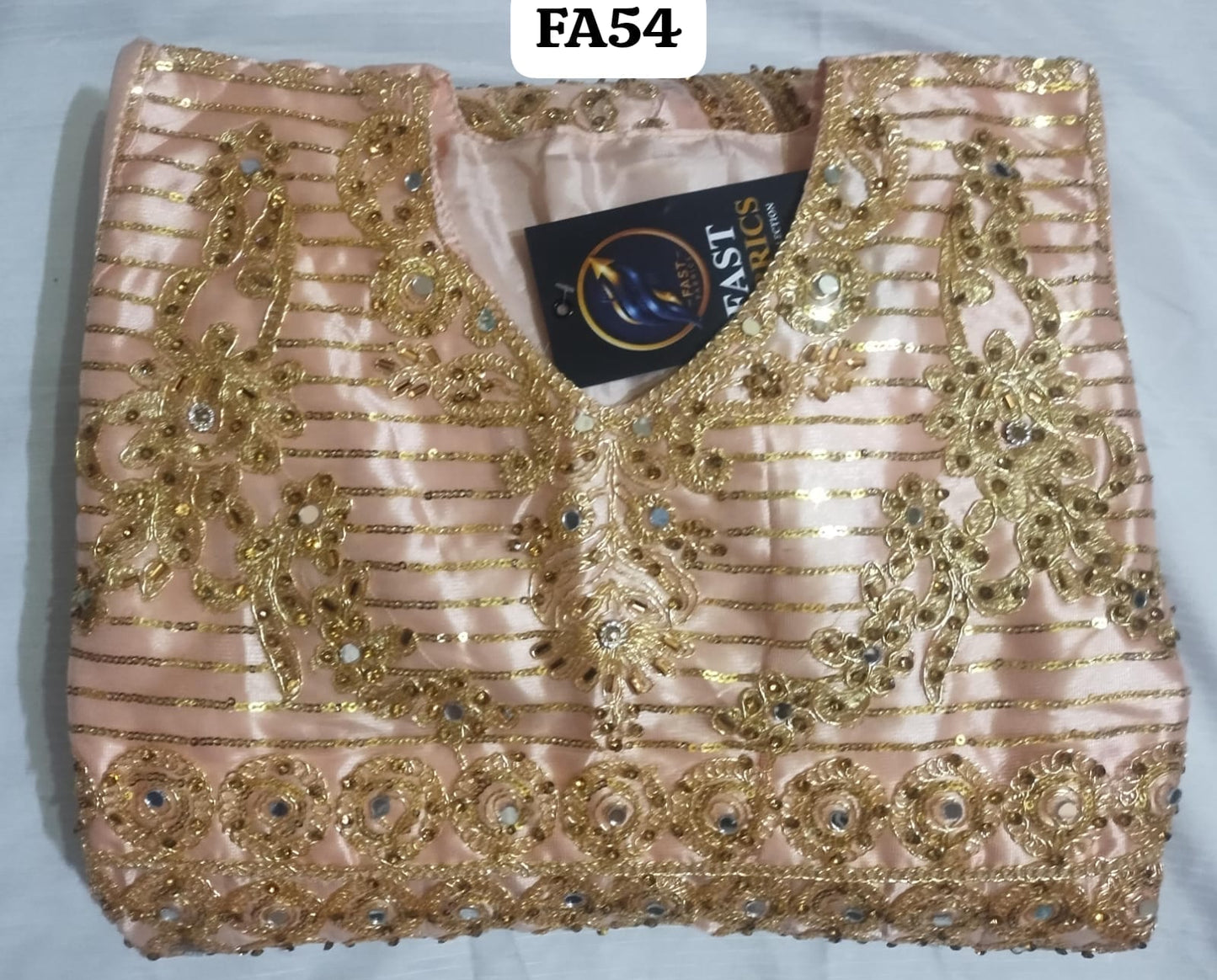 FastFabrics Luxury Bridal Collection – Heavy Aari Embroidery & Handwork 3 Piece Suit | FA54