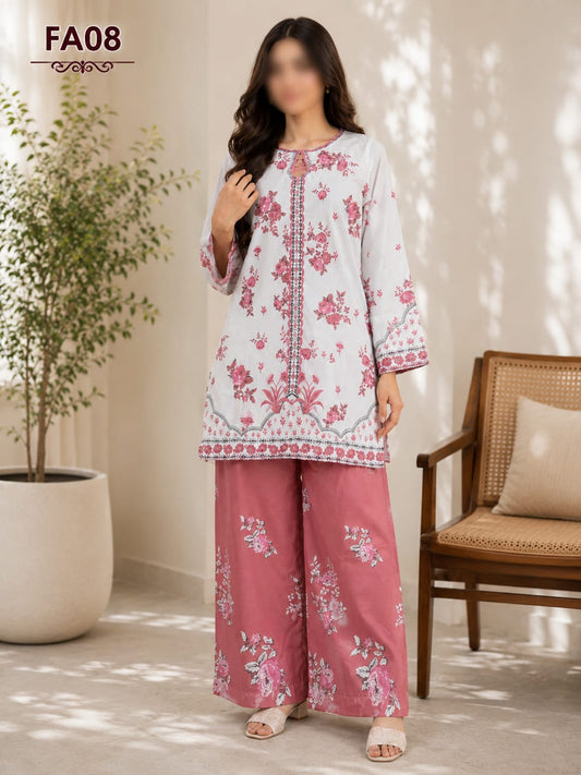 Bana Dora Premium Digital Printed Lawn 2 Piece Suit for Women | Fast Fabrics .FA08