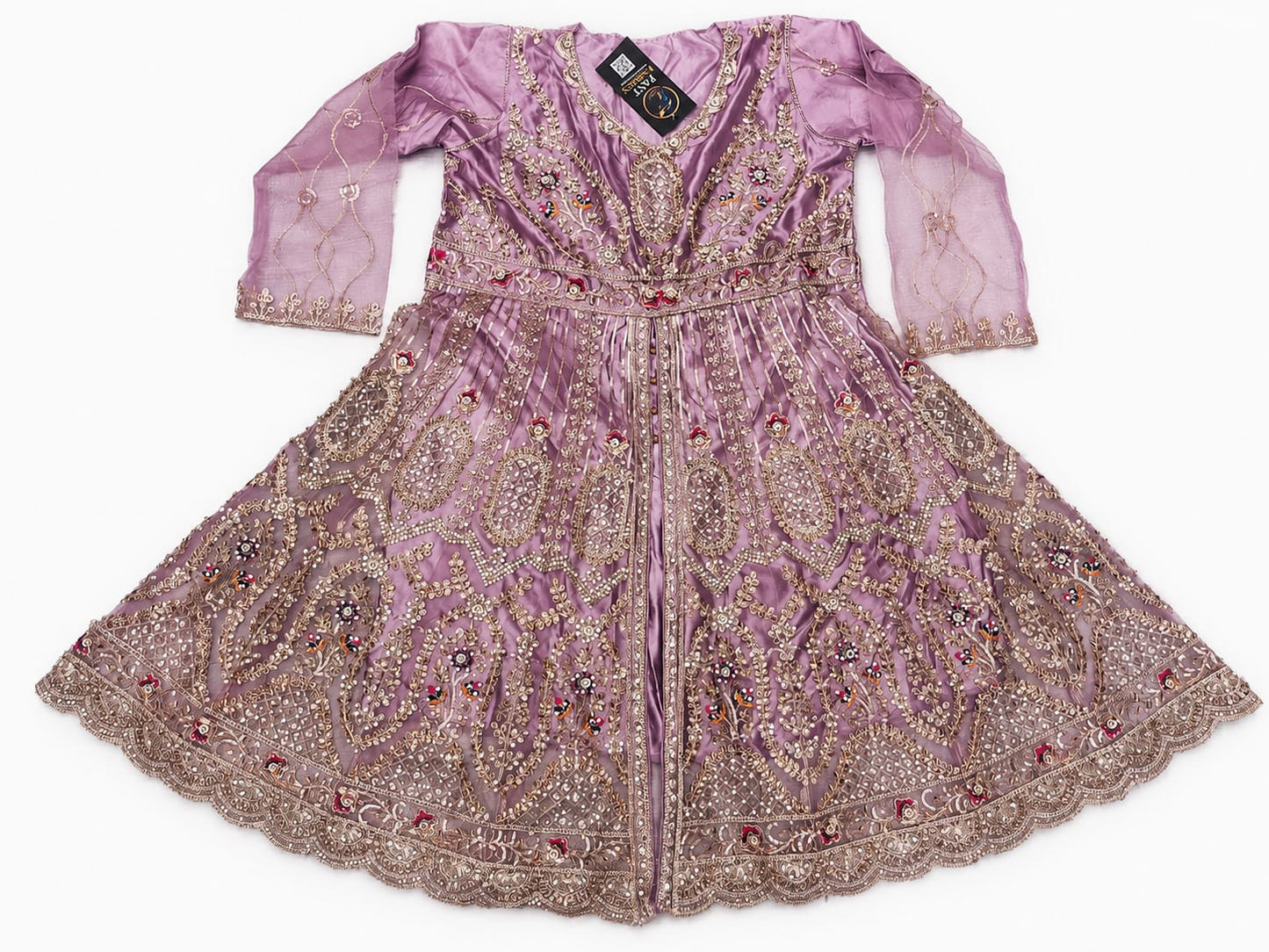 FastFabrics Luxury Bridal Collection – Heavy Aari Embroidery & Handwork 3 Piece Suit | FA55